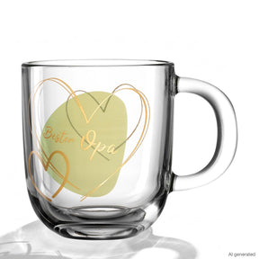 Tasse EMOZIONE 400 ml grün 'Bester Opa'
