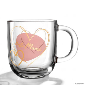 Tasse EMOZIONE 400 ml apricot 'Beste Mama'