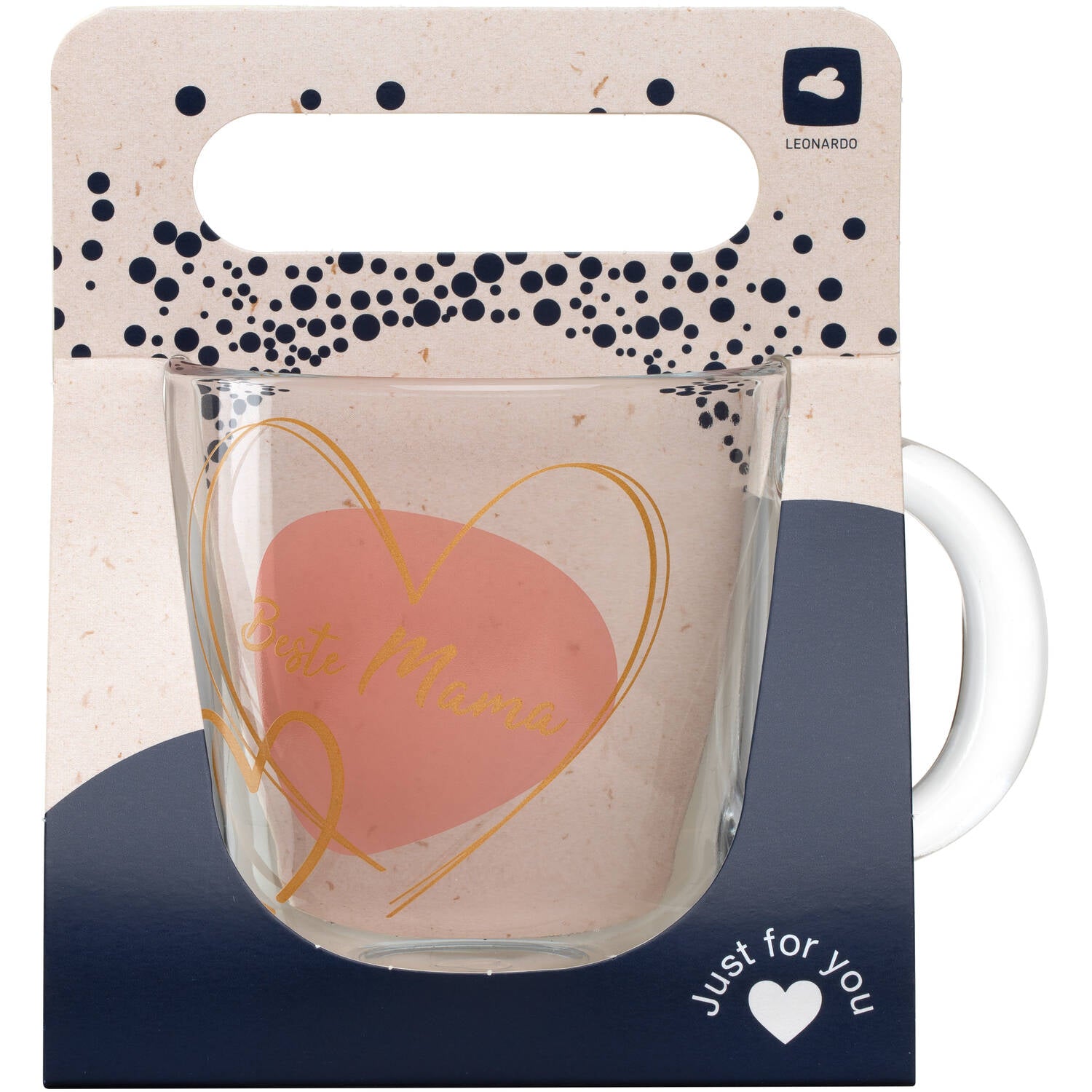 Tasse EMOZIONE 400 ml apricot 'Beste Mama'
