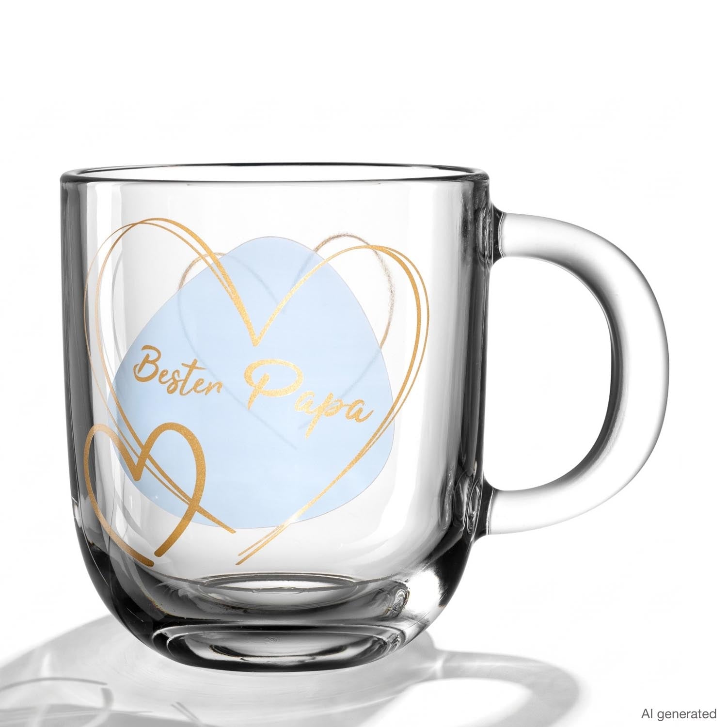 Tasse EMOZIONE 400 ml blau 'Bester Papa'