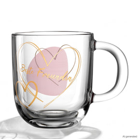 Tasse EMOZIONE 400 ml rosé 'Beste Freundin'