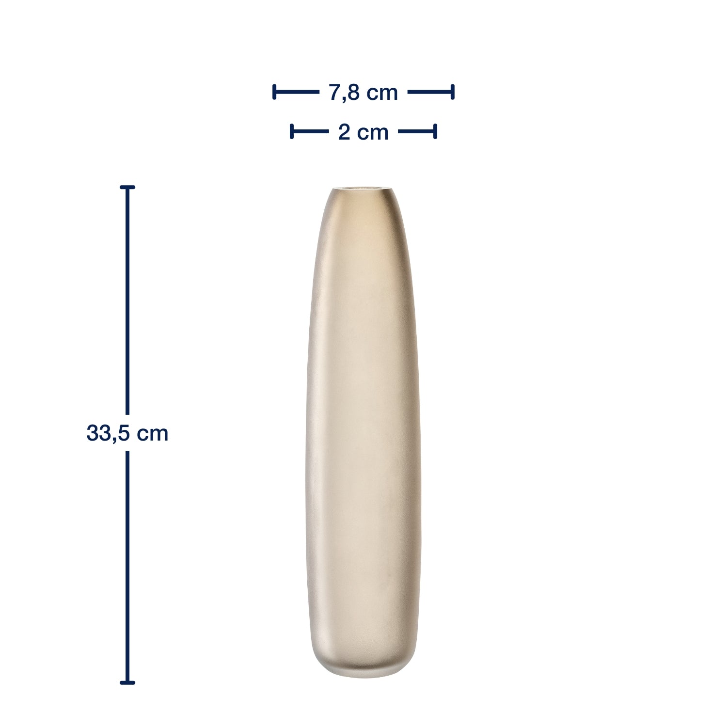 Bodenvase BELLAGIO 34 cm beige