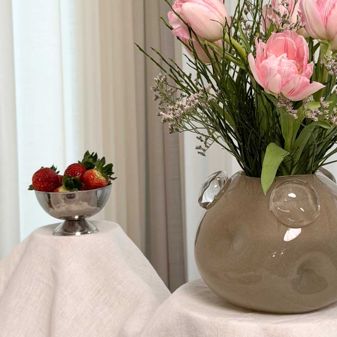 Vase HAZEL 16 cm beige