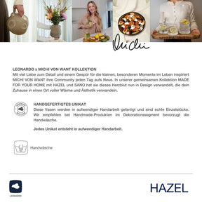 Vase HAZEL 25 cm beige