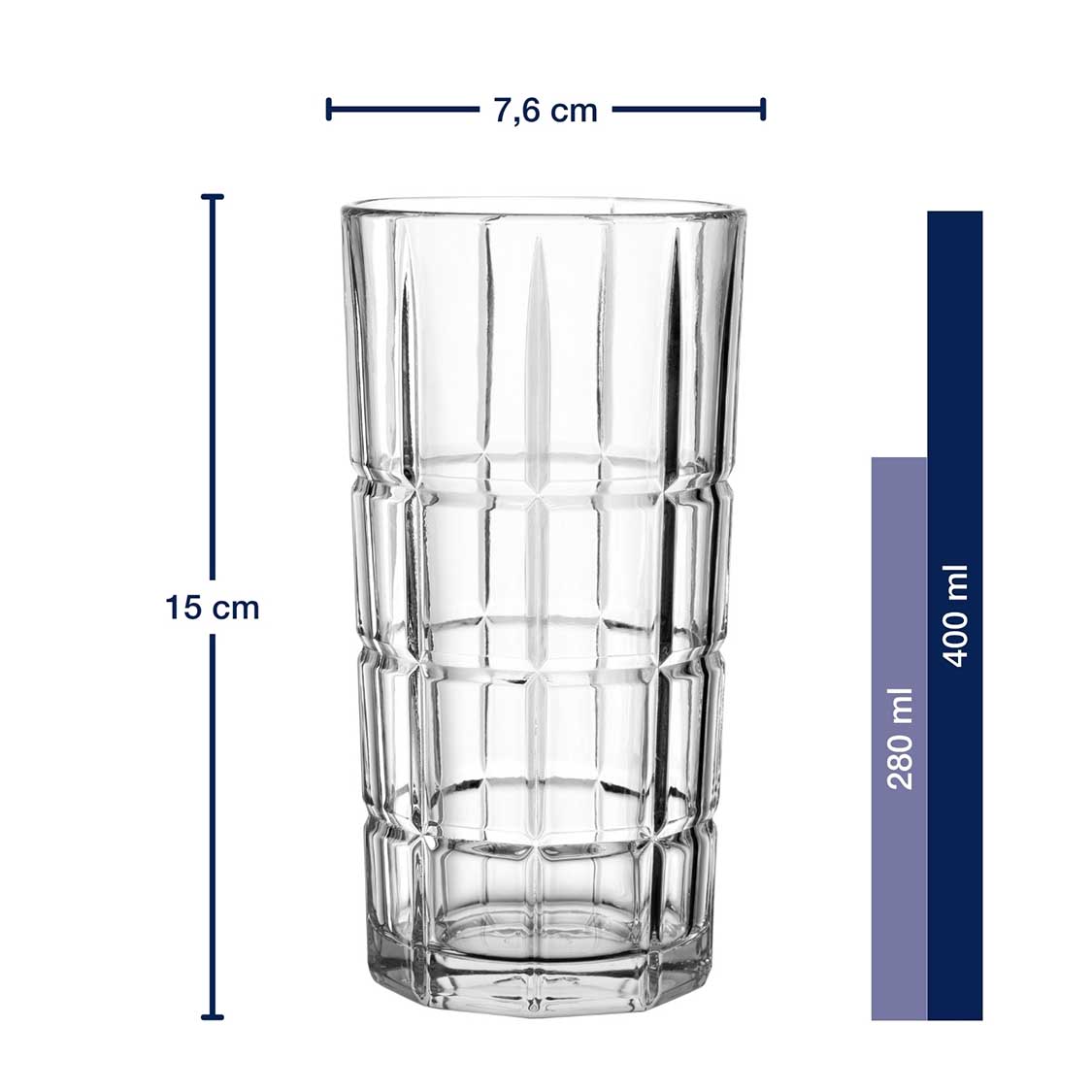 Longdrinkglas SPIRITII NOVA 400 ml 4er-Set