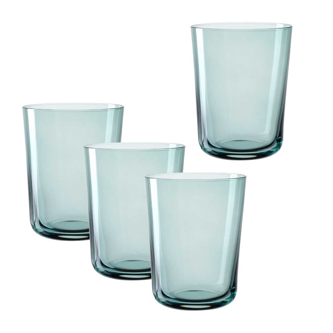Trinkglas LEGGERO 330 ml mare 4er-Set