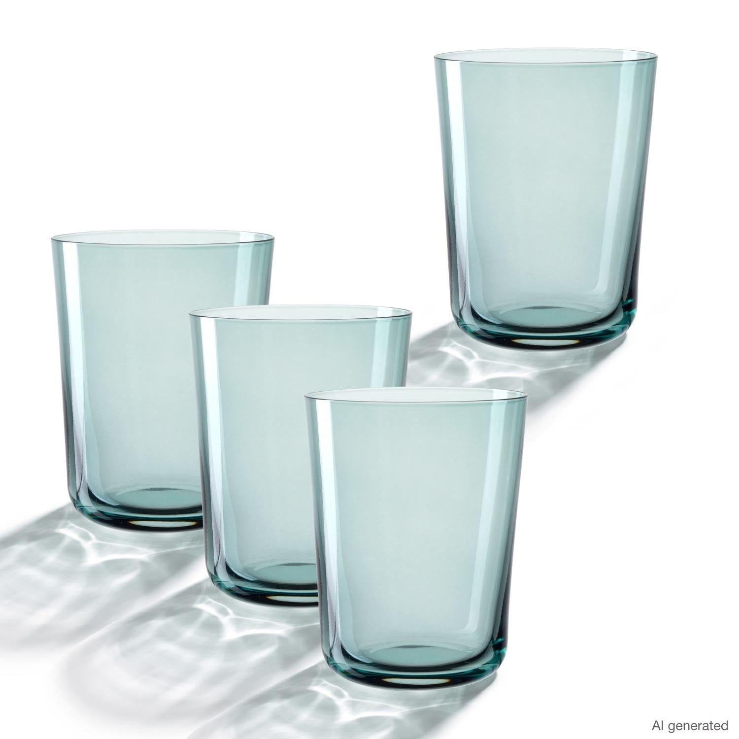 Trinkglas LEGGERO 330 ml mare 4er-Set