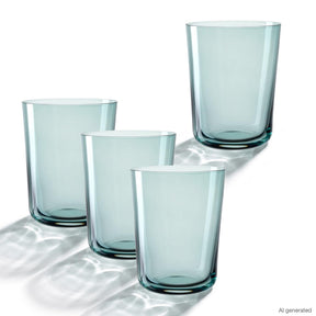 Trinkglas LEGGERO 330 ml mare 4er-Set