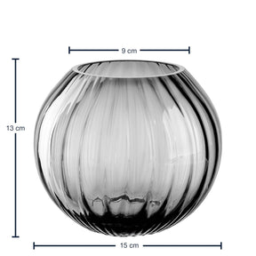 Kugelvase POESIA 13 cm grau