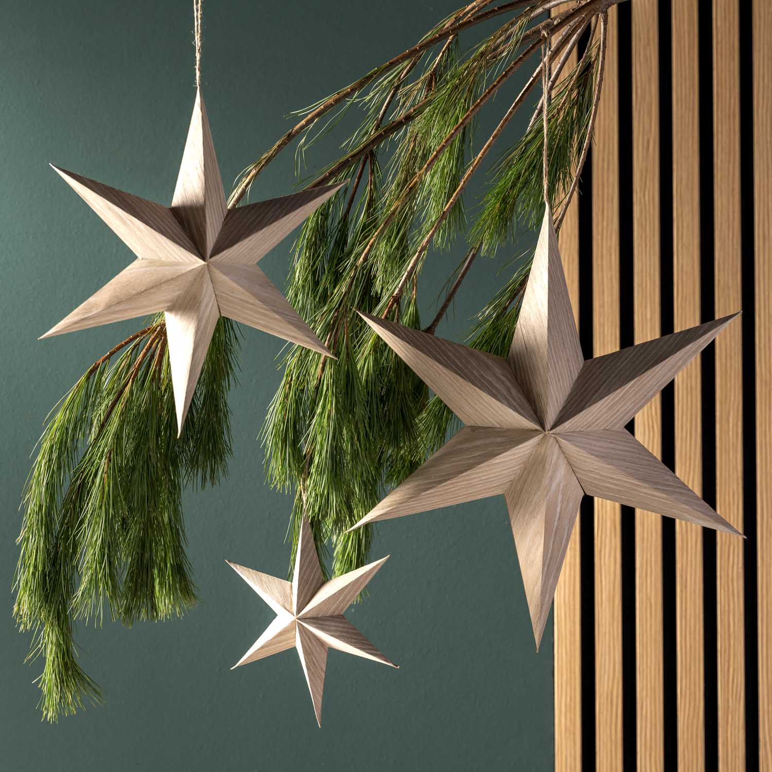Sternhänger 29cm Holzfunier AUTENTICO