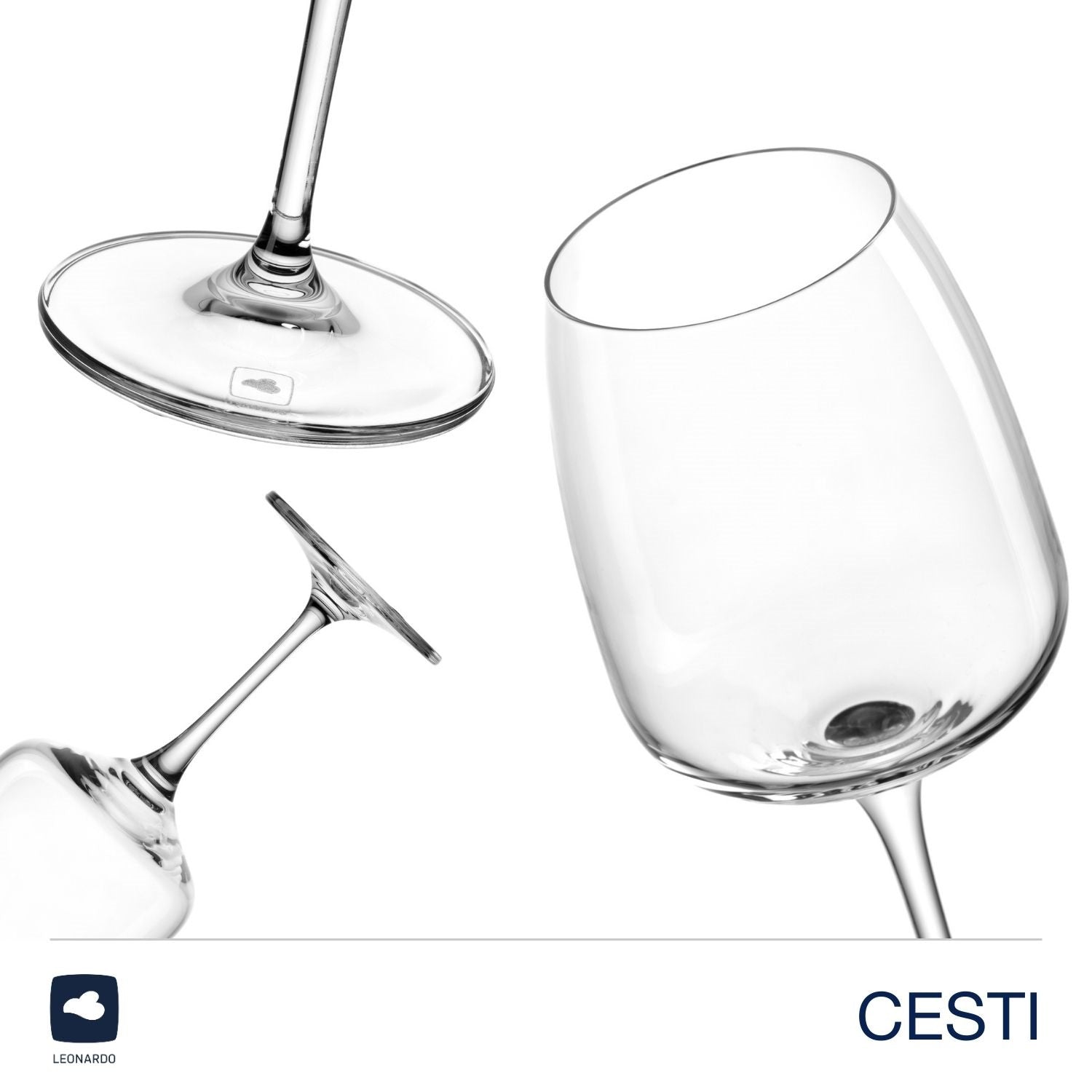 Rieslingglas CESTI 280 ml 6er-Set + Poliertuch