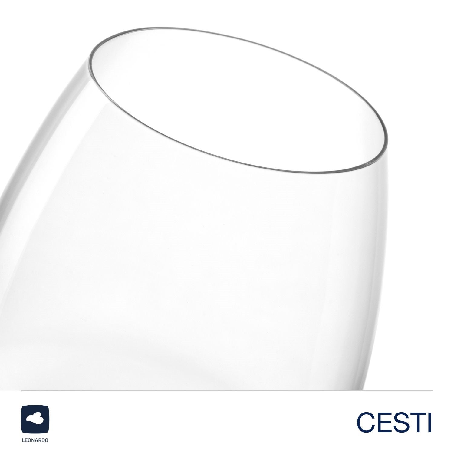 Trinkglas CESTI 460 ml 6er-Set + Poliertuch
