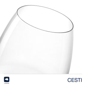 Trinkglas CESTI 460 ml 6er-Set + Poliertuch