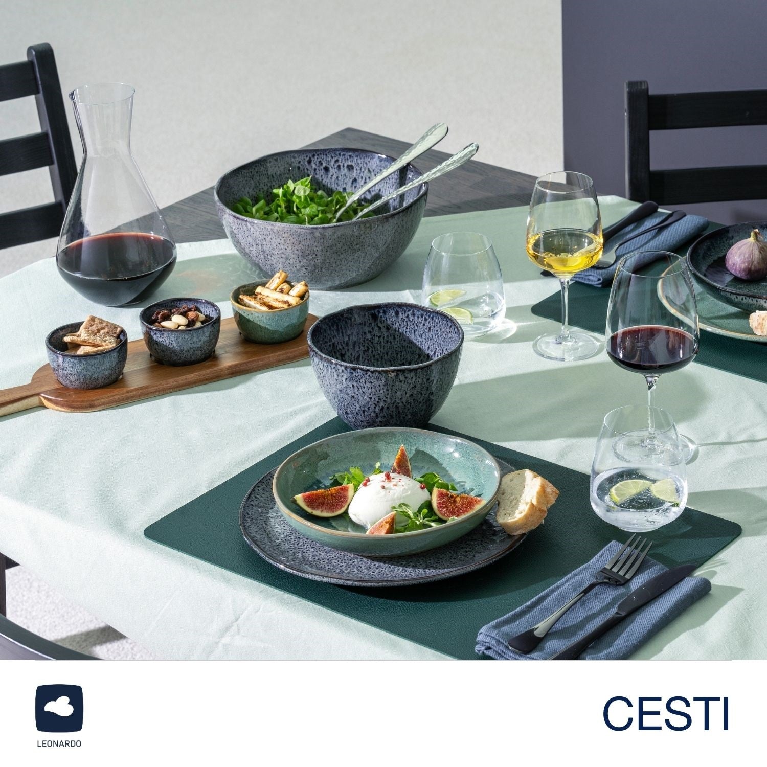 Trinkglas CESTI 460 ml 6er-Set + Poliertuch