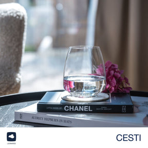 Trinkglas CESTI 460 ml 6er-Set + Poliertuch