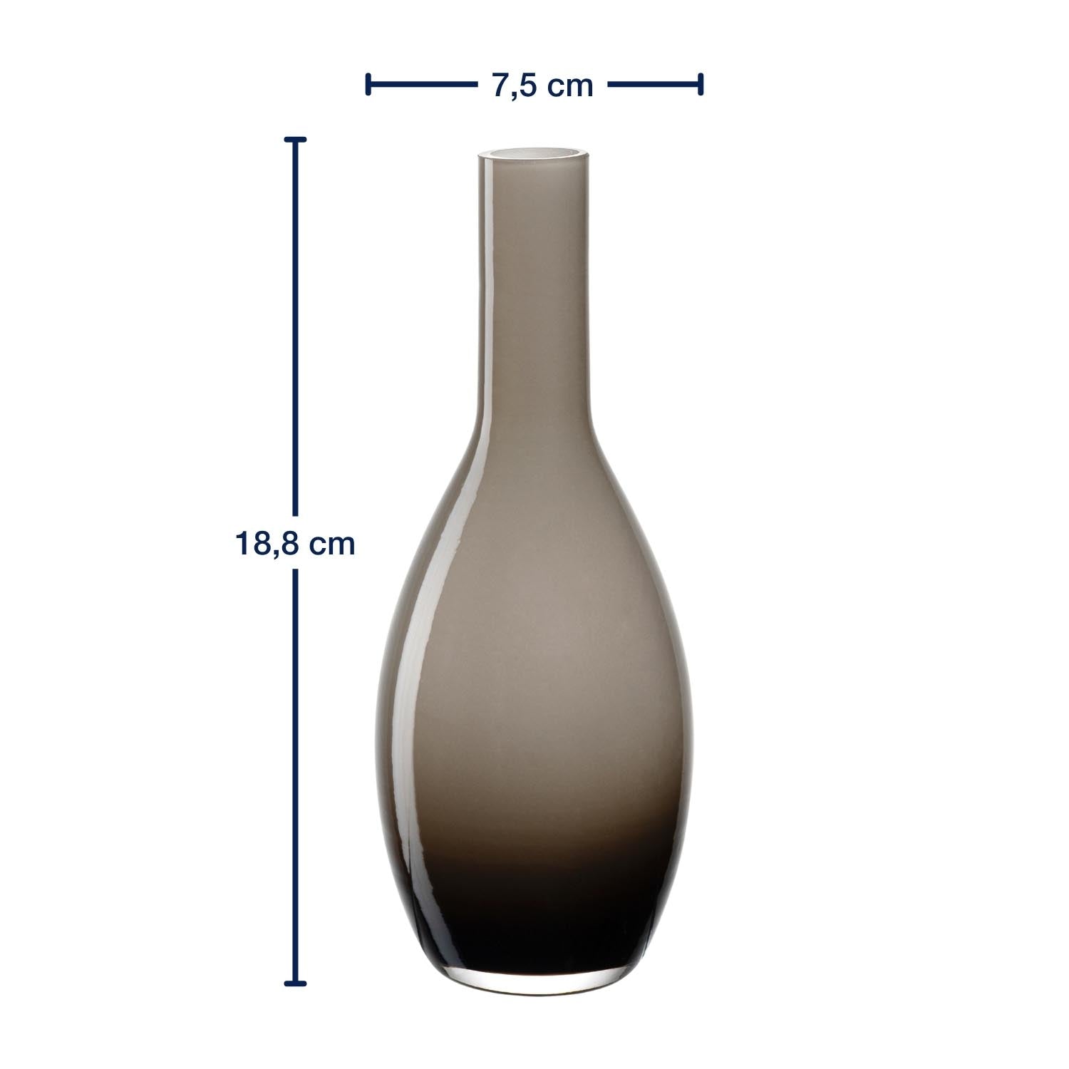 Vase BEAUTY 18 cm braun