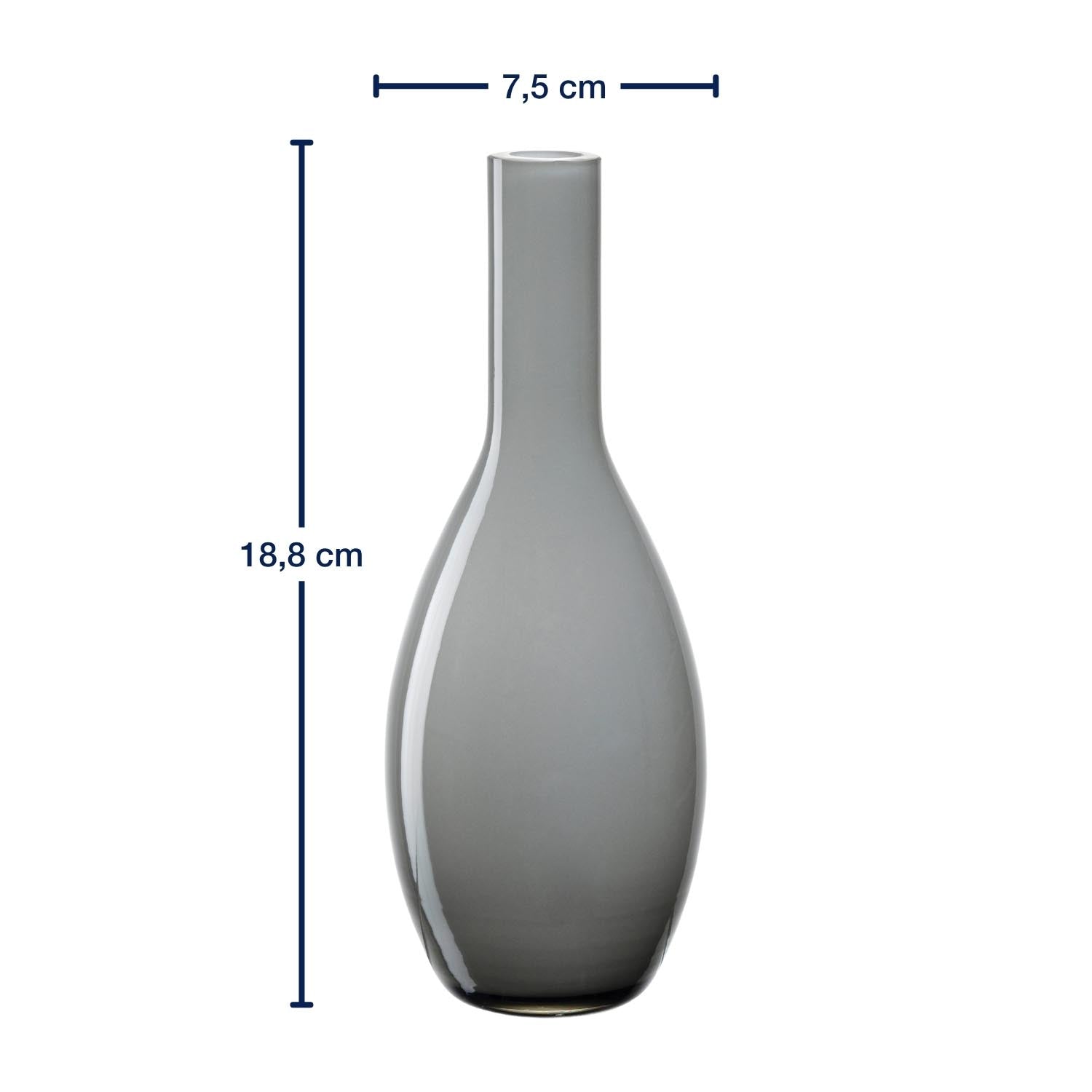 Vase BEAUTY 18 cm grau