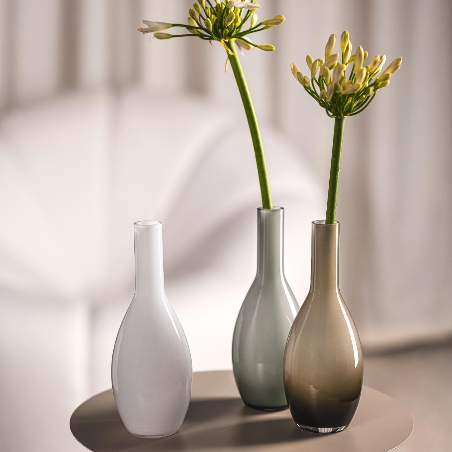 Vase BEAUTY 18 cm grau