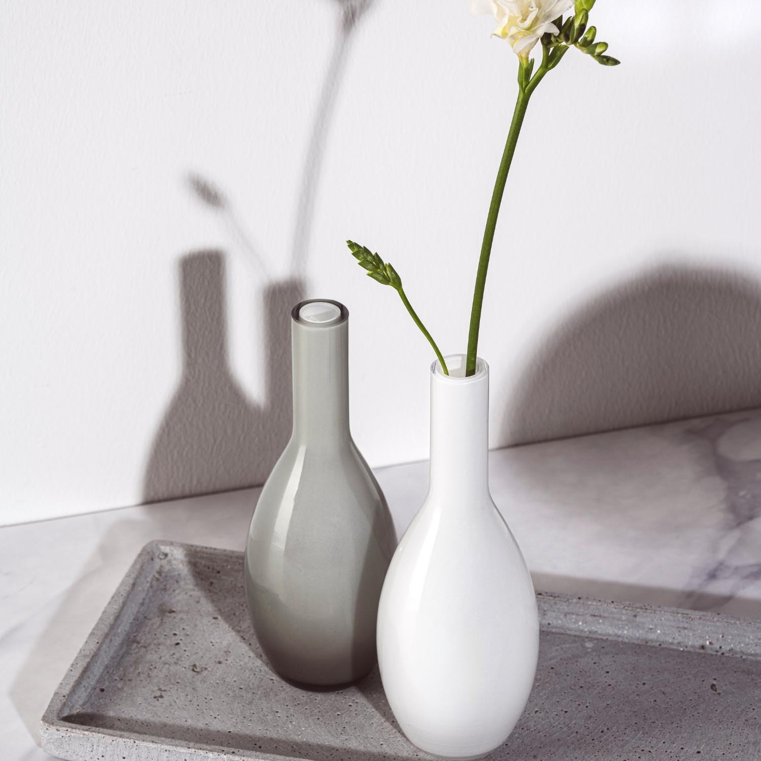 Vase BEAUTY 18 cm grau