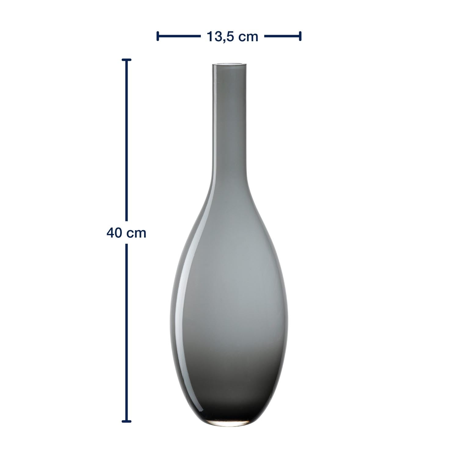Vase BEAUTY 39 cm grau