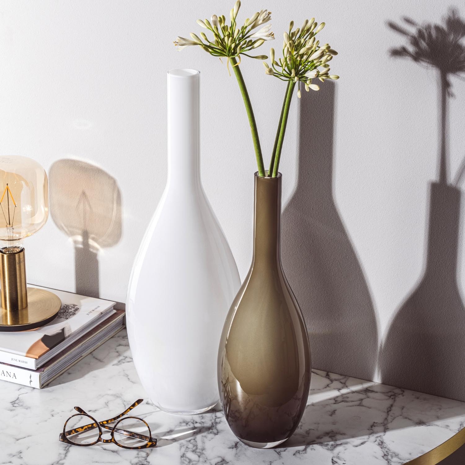 Vase BEAUTY 50 cm weiß