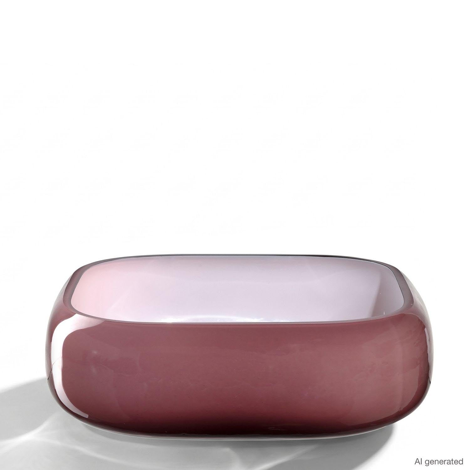 Schale MILANO dunkelrot 23 cm x 23 cm