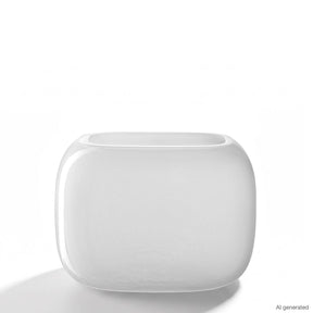 Vase MILANO weiß 13 cm x 18 cm x 14 cm