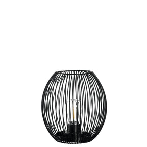 Laterne mit LED CASOLARE 18 cm schwarz