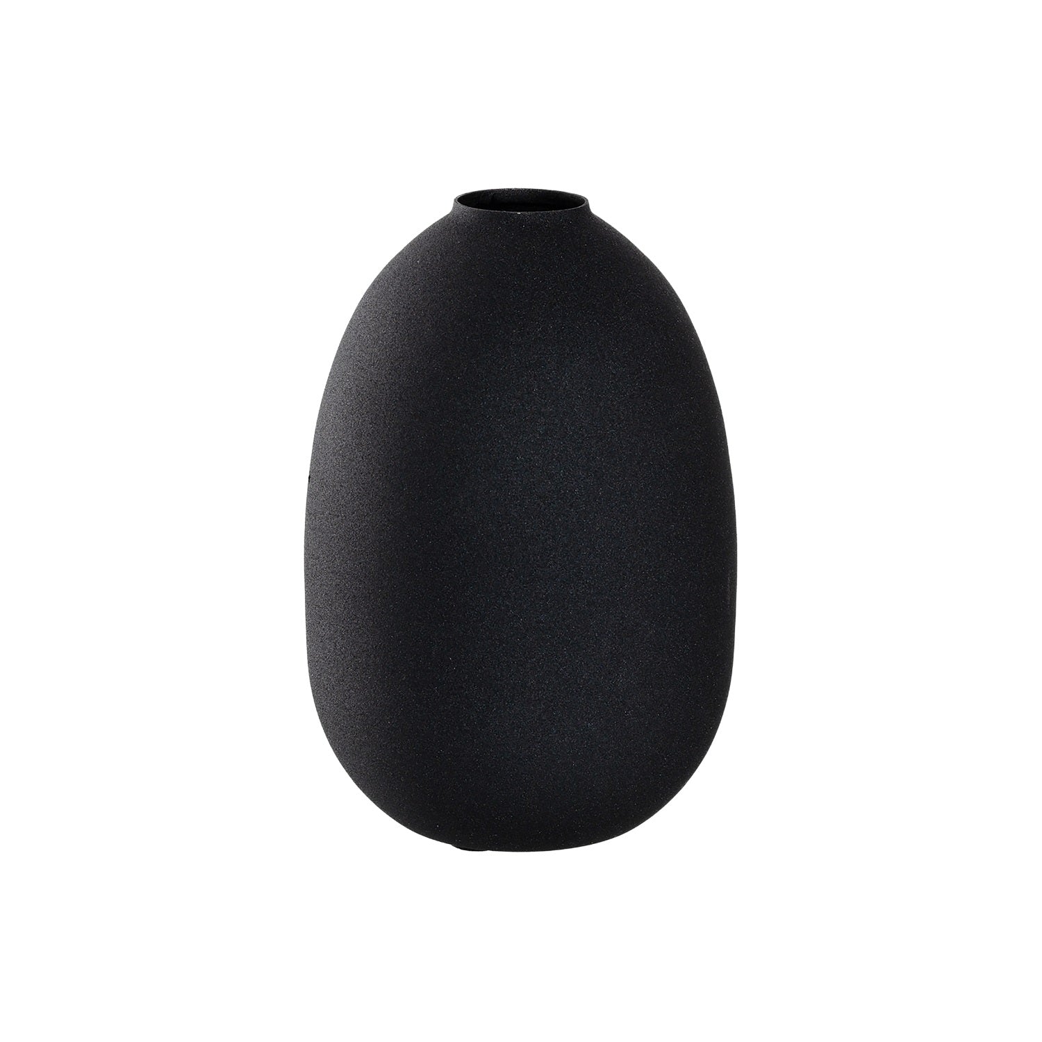 Vase CASOLARE 19 cm schwarz Metall