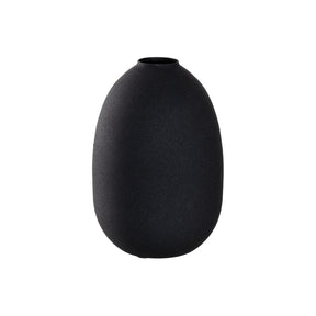 Vase CASOLARE 19 cm schwarz Metall
