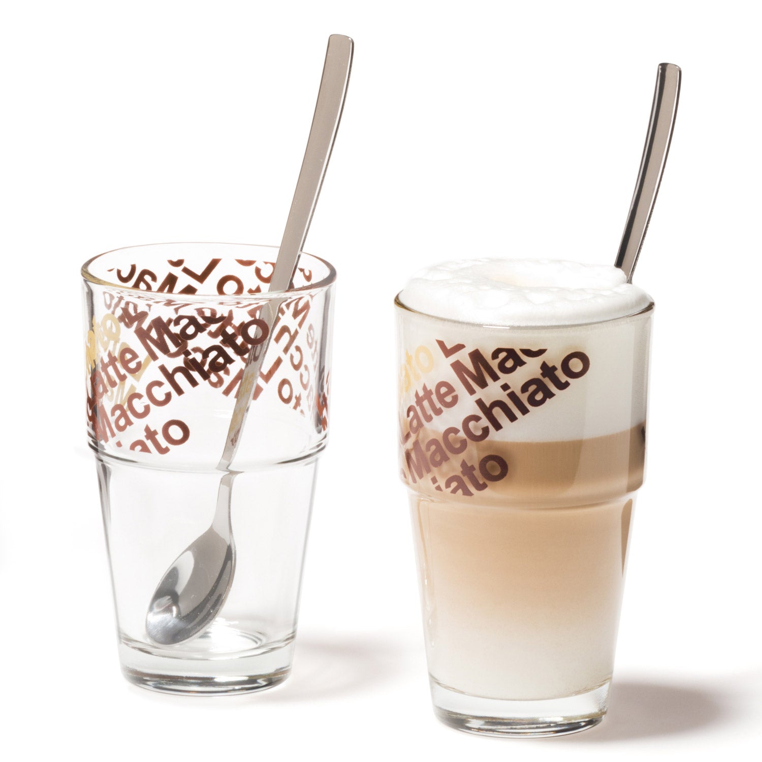 Cafe Latte Set SOLO 410 ml braun 4-teilig