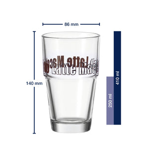 Becher SOLO 410ml braun Latte Macchiato 6er-Set