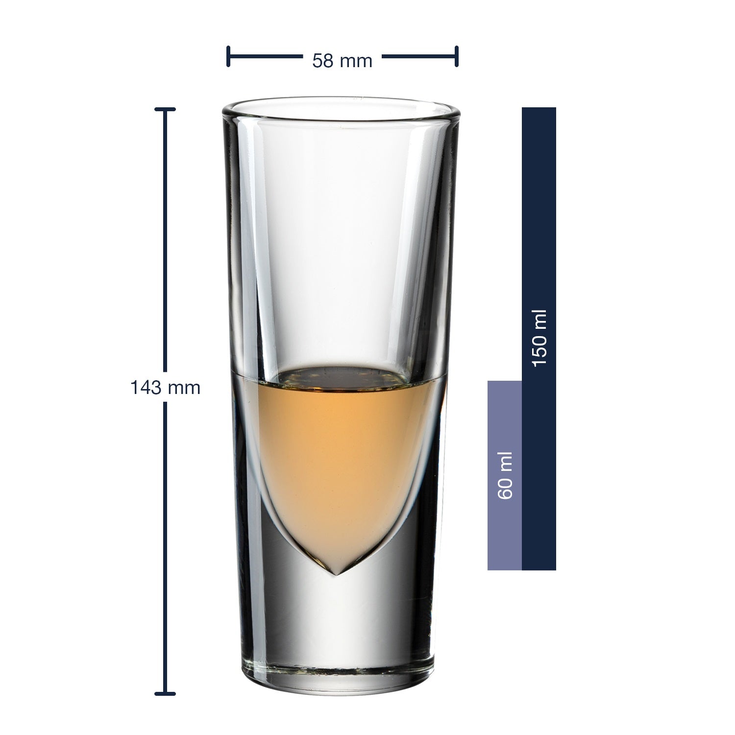 Grappa Becher GILLI 150 ml 6er-Set