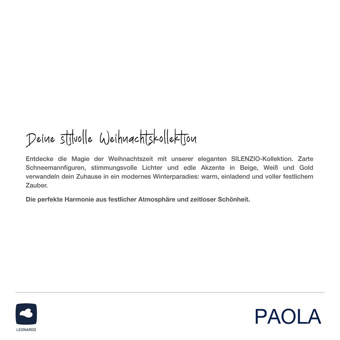 Schneemann PAOLA 12 cm