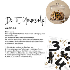 Dose SILENZIO 17 cm mit Rub-on-Stickern