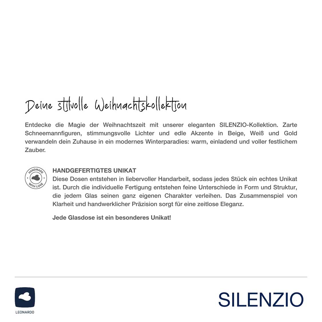 Dose SILENZIO 17 cm mit Rub-on-Stickern