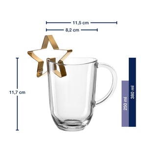 Tasse SILENZIO 380 ml mit Stern