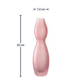 Vase VIVACE 25 cm satiniert rosé