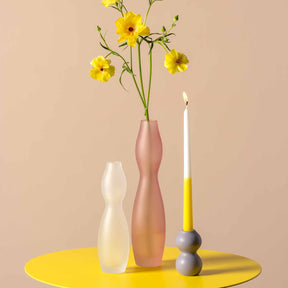 Vase VIVACE 34 cm satiniert rosé