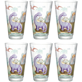 Trinkglas BAMBINI AVVENTURA 300ml Dino 6er-Set