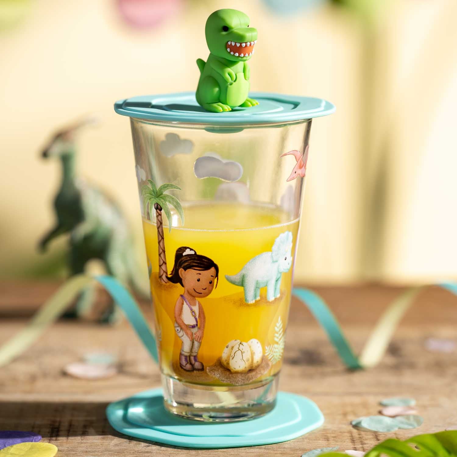 Trinkglas BAMBINI AVVENTURA 300ml Dino 6er-Set
