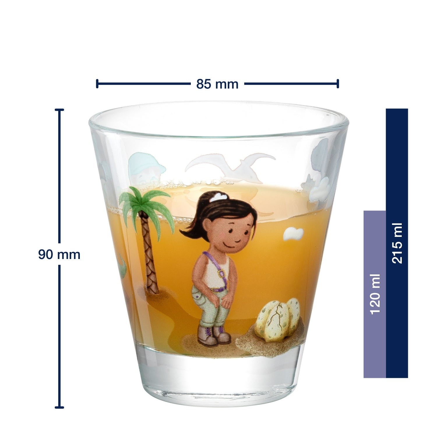 Trinkglas BAMBINI AVVENTURA 215 ml Dino 6er-Set