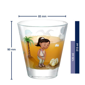 Trinkglas BAMBINI AVVENTURA 215 ml Dino 6er-Set