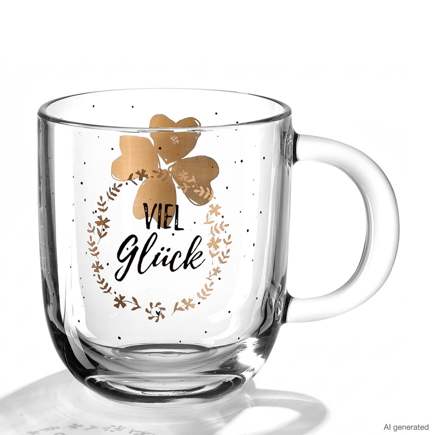 Tasse EMOZIONE 400 ml 'Viel Glück'