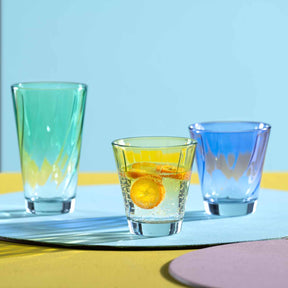 Trinkglas TWIST 215 ml blau 4er-Set