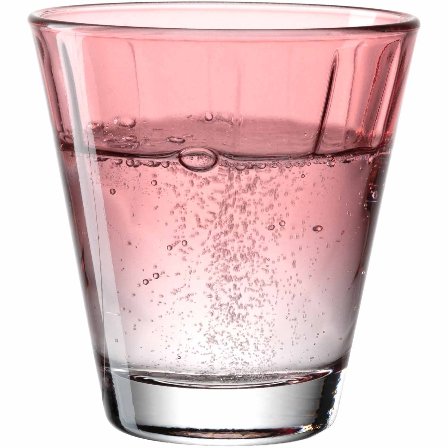 Trinkglas TWIST 215 ml rot 4er-Set