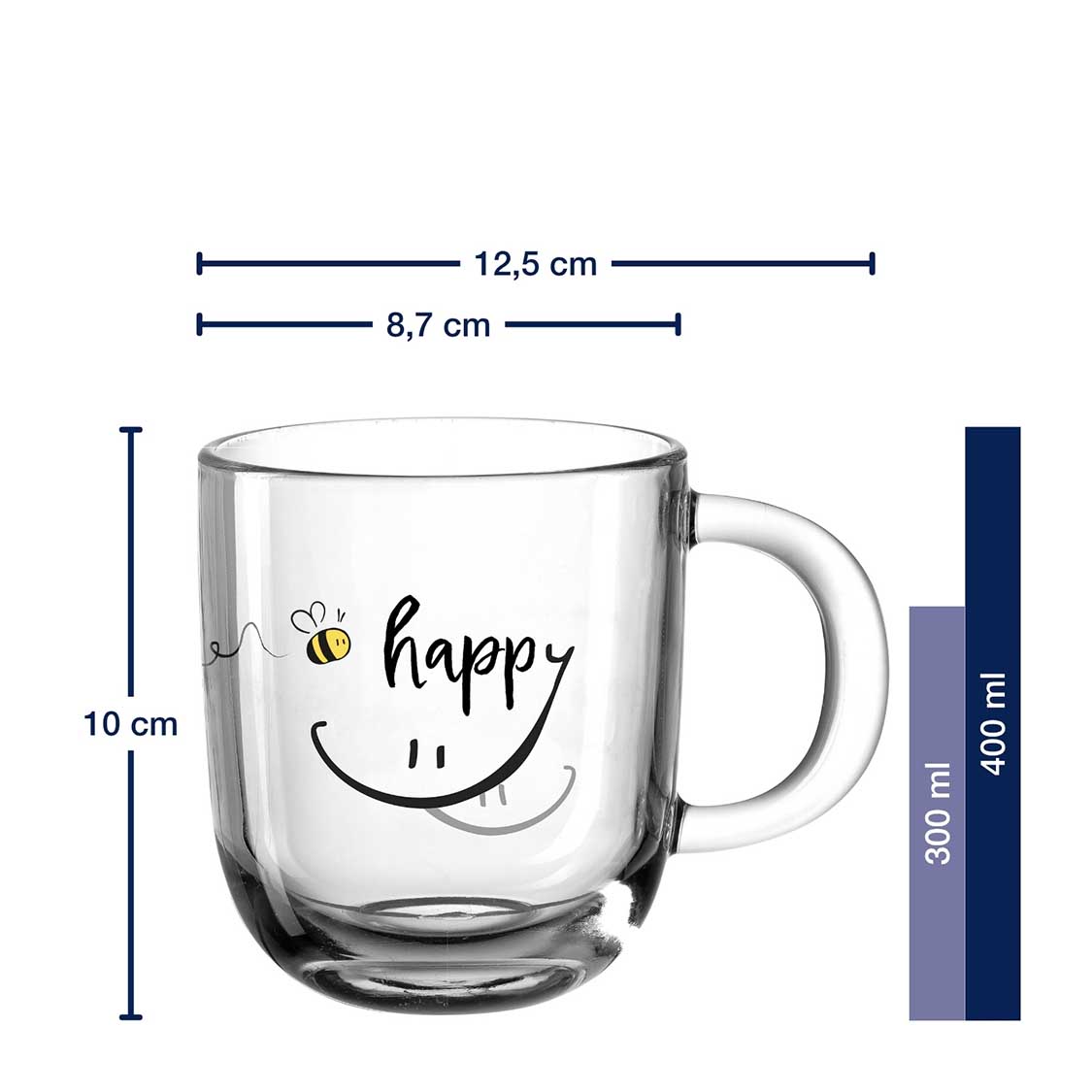 Tasse EMOZIONE 400 ml ‘happy’