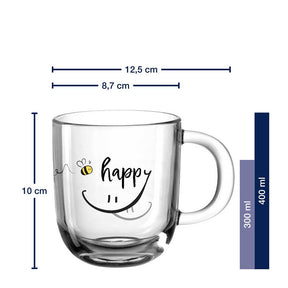 Tasse EMOZIONE 400 ml ‘happy’