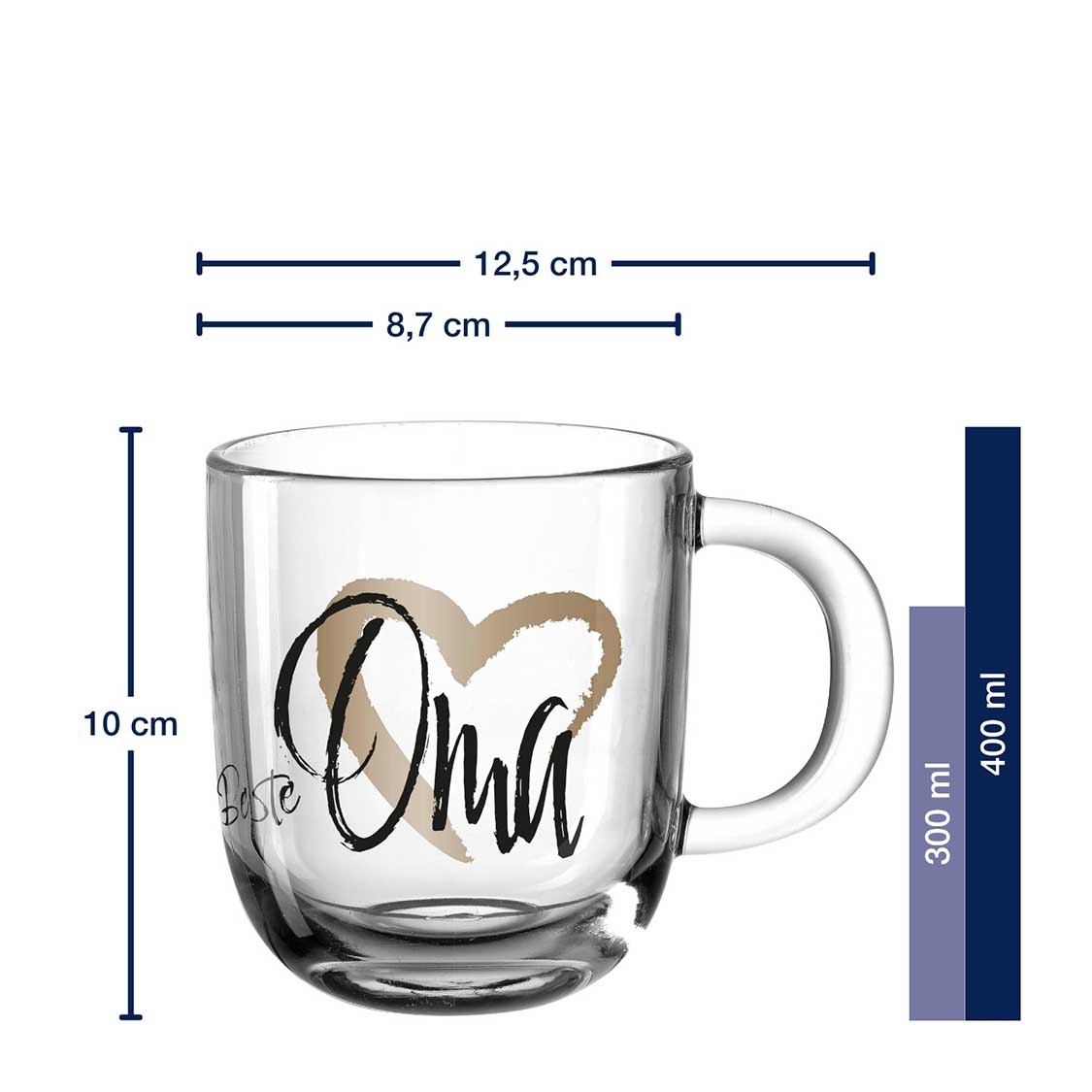 Tasse EMOZIONE 400 ml ‚Beste Oma‘
