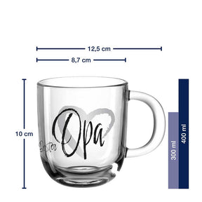 Tasse EMOZIONE 400 ml ‚Bester Opa‘